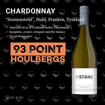 2021 Sonnenstuhl Chardonnay, Stahl, Franken, Tyskland