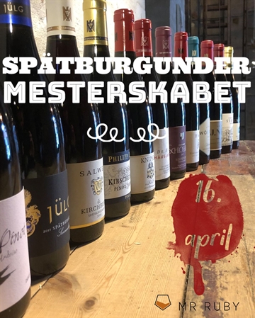 Spätburgunder Mesterskaberne torsdag den 16. april 2026
