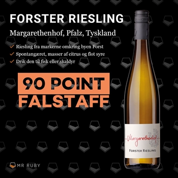 2021 Forster Riesling, Margarethenhof, Pfalz, Tyskland