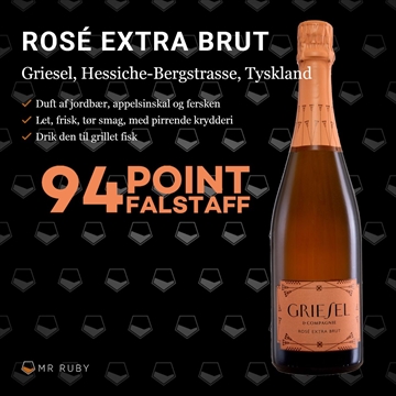 2020 Rosé Extra Brut, Griesel & Compagnie, Hessiche Bergstrasse, Tyskland