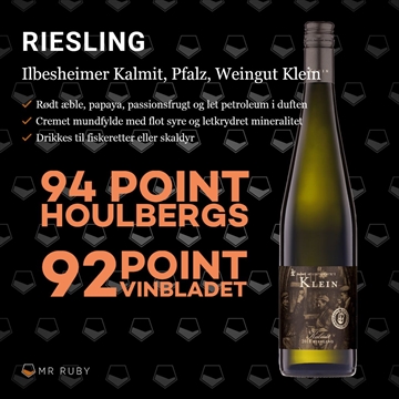 2021 Riesling "Kalmit", Weingut Klein, Pfalz, Tyskland