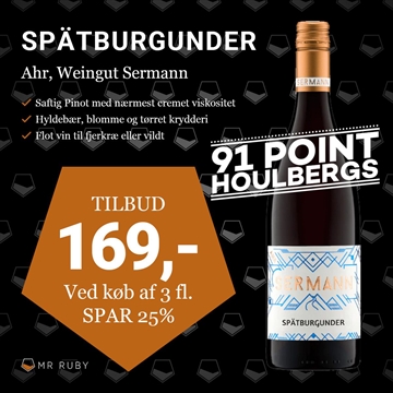 2024 Spätburgunder Trocken, Weingut Sermann, Ahr, Tyskland