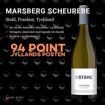 2022 Marsberg Scheurebe, Stahl, Franken, Tyskland