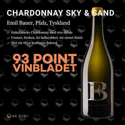 2023 Sky & Sand, Chardonnay, Emil Bauer, Pfalz, Tyskland