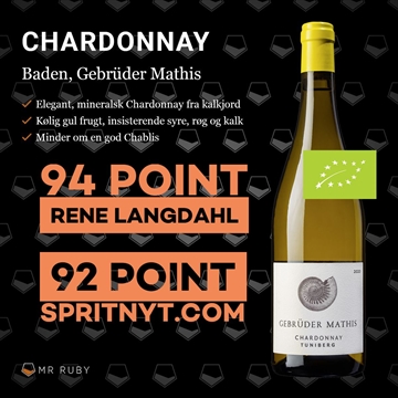 2024 Chardonnay, Gebrüder Mathis, Baden, Tyskland