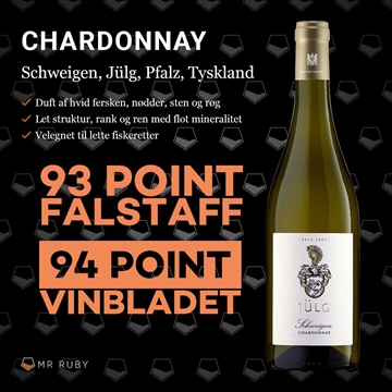 2023 Chardonnay Schweigen, Jülg, Pfalz, Tyskland