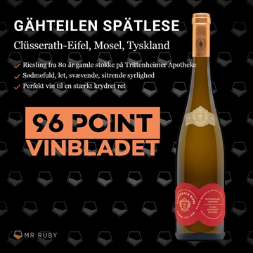 2020 Trittenheimer Apotheke Spätlese, Clüsserath-Eifel, Mosel, Tyskland