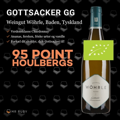 2021 Chardonnay Gottsacker GG, Weingut Wöhrle, Baden, Tyskland