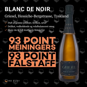 2018 Blanc de Noirs Brut, Griesel & Compagnie, Hessiche Bergstrasse, Tyskland