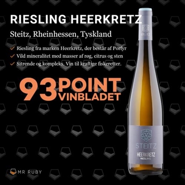 2020 Riesling Heerkretz, Steitz, Rheinhessen, Tyskland 