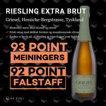 2017 Riesling Prestige Extra Brut, Griesel & Compagnie, Hessiche Bergstrasse, Tyskland