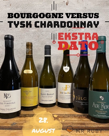 Bourgogne versus tysk Chardonnay 28. august 2025