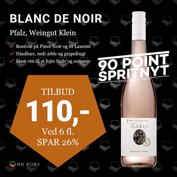 2024 Blanc de Noir, Weingut Klein, Pfalz, Tyskland