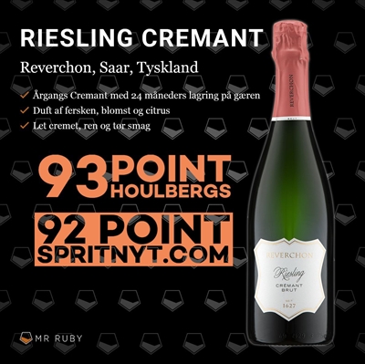 2021 Riesling Crémant, Weingut Reverchon, Saar, Tyskland 
