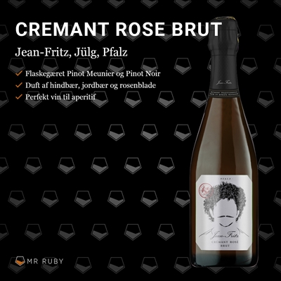 Crémant Rosé Brut, Jean-Fritz, Weingut Jülg, Pfalz, Tyskland
