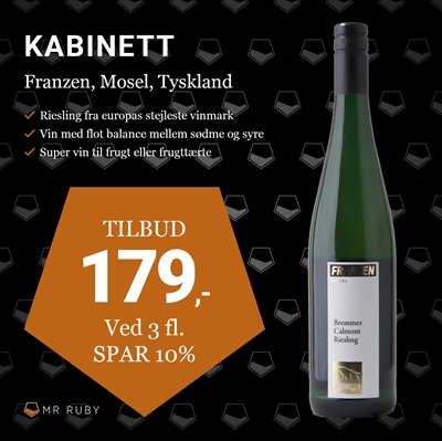 2024 Riesling Kabinett, Bremmer Calmont, Franzen, Mosel, Tyskland