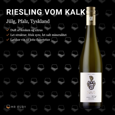 2023 Riesling vom Kalk, Weingut Jülg, Pfalz, Tyskland