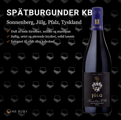2023 Spätburgunder KB Sonnenberg, Weingut Jülg, Pfalz, Tyskland