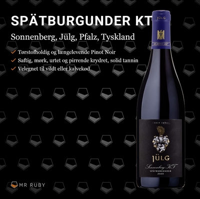 2023 Spätburgunder KT Sonnenberg, Weingut Jülg, Pfalz, Tyskland