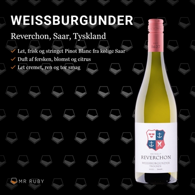 2023 Weissburgunder, Weingut Reverchon, Saar, Tyskland