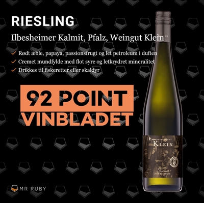 2021 Riesling "Kalmit", Weingut Klein, Pfalz, Tyskland