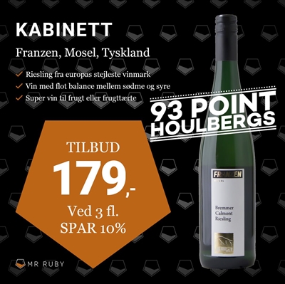 2022 Riesling Kabinett, Bremmer Calmont, Franzen, Mosel, Tyskland