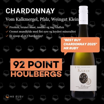 2024 Chardonnay vom Kalkmergel, Weingut Klein, Pfalz, Tyskland