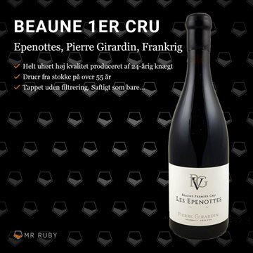 2018 Beaune 1er cru Epenottes, Pierre Girardin, Bourgogne, Frankrig