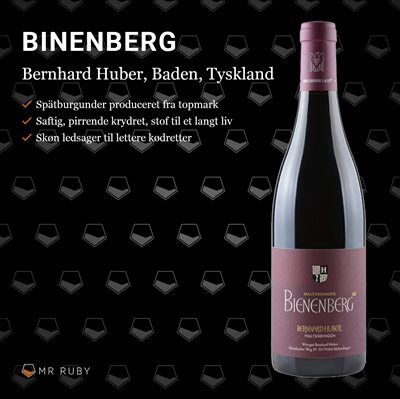 2022 Binenberg GG, Spätburgunder, Bernhard Huber, Baden, Tyskland