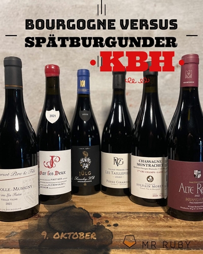 Smagning - Bourgogne versus Spätburgunder KBH - 9. oktober 2025