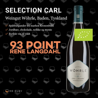 2022 Spätburgunder Selection Carl, Weingut Wöhrle, Baden, Tyskland