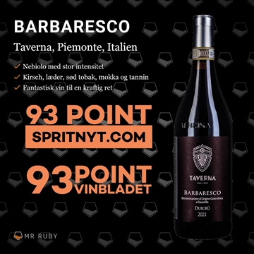 2020 Barbaresco "Duicru", Taverna Wines, Italien