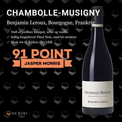 2017 Chambolle Musigny, Benjamin Leroux, Bourgogne, Frankrig