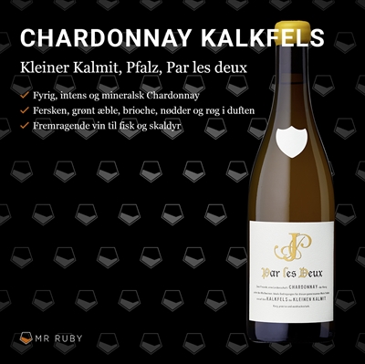 2023 Kalkfels Chardonnay, Kleiner Kalmit, Par les deux, Pfalz, Tyskland