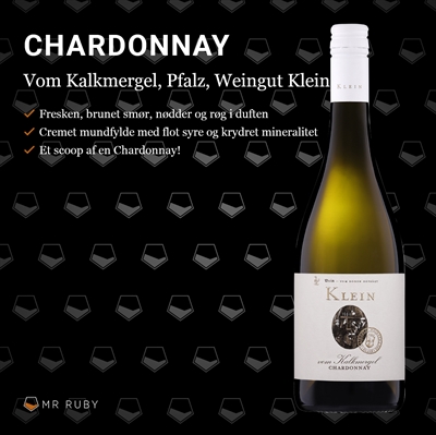 2024 Chardonnay vom Kalkmergel, Weingut Klein, Pfalz, Tyskland