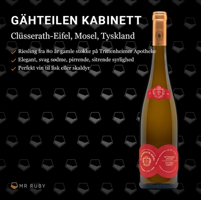 2020 Trittenheimer Apotheke Kabinett Alte Reben, Clüsserath-Eifel, Mosel, Tyskland