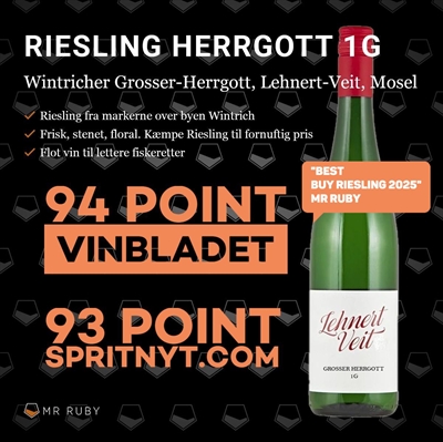 2024 Grosser-Herrgott 1G, Riesling Trocken, Lehnert-Veit, Mosel, Tyskland