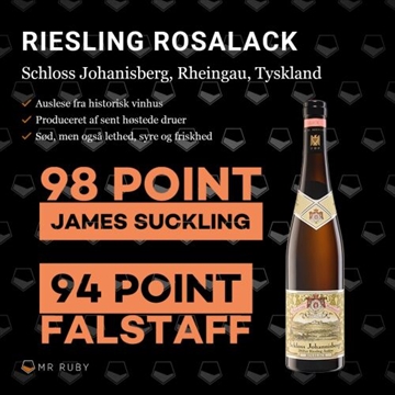 2019 Riesling Rosalack Auslese, Schloss Johannisberg, Rheingau, Tyskland HALVFLASKE