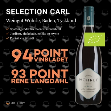 2022 Spätburgunder Selection Carl, Weingut Wöhrle, Baden, Tyskland