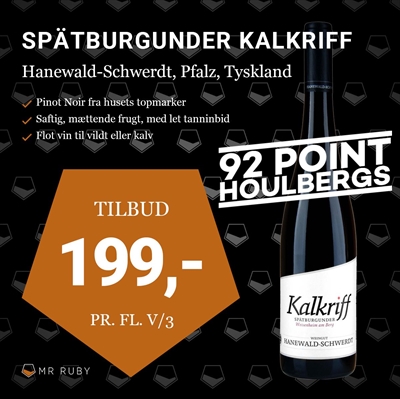 2020 Spätburgunder Kalkriff, Hanewald-Schwerdt, Pfalz