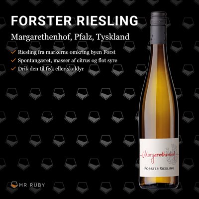 2021 Forster Riesling, Margarethenhof, Pfalz, Tyskland