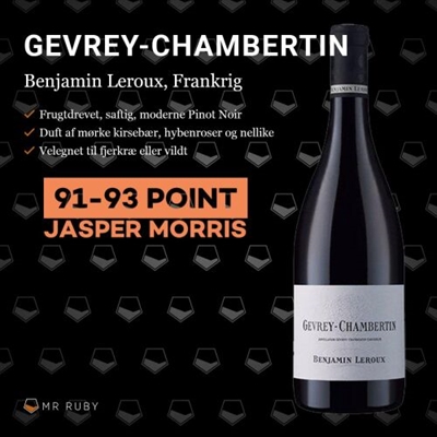 2018 Gevrey-Chambertin, Benjamin Leroux, Frankrig
