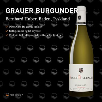 2019 Grauer Burgunder, Bernhard Huber, Baden, Tyskland