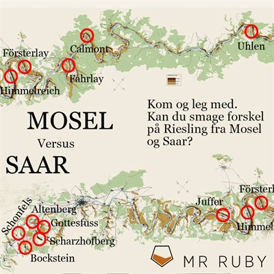 Saar riesling versus Mosel riesling fredag den 8. april 2022