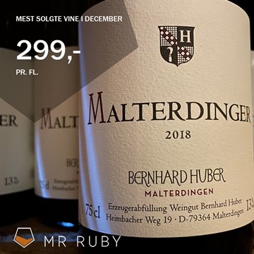 2018 Malterdinger Spätburgunder, Bernhard Huber, Baden, Tyskland