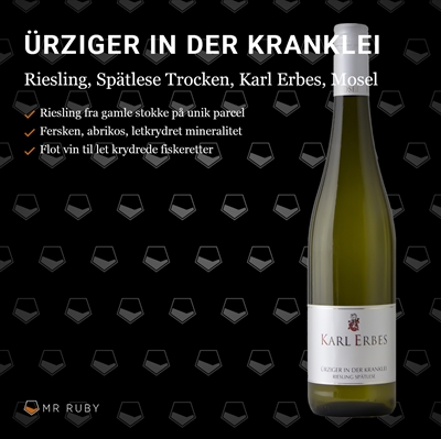 2023 Ürziger in der Kranklei, Riesling, Spätlese Trocken, Karl Erbes, Mosel, Tyskland