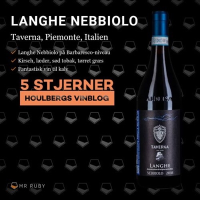 2018 Langhe Nebbiolo, Taverna Wines, Barbaresco, Italien