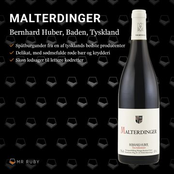 2019 Malterdinger Spätburgunder, Bernhard Huber, Baden, Tyskland