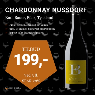 2024 Chardonnay Nussdorf, Emil Bauer, Pfalz, Tyskland
