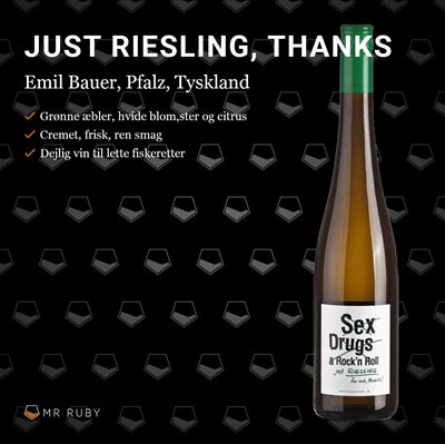 6 flasker 2019 Just Riesling for me thanks, Emil Bauer, Pfalz, Tyskland